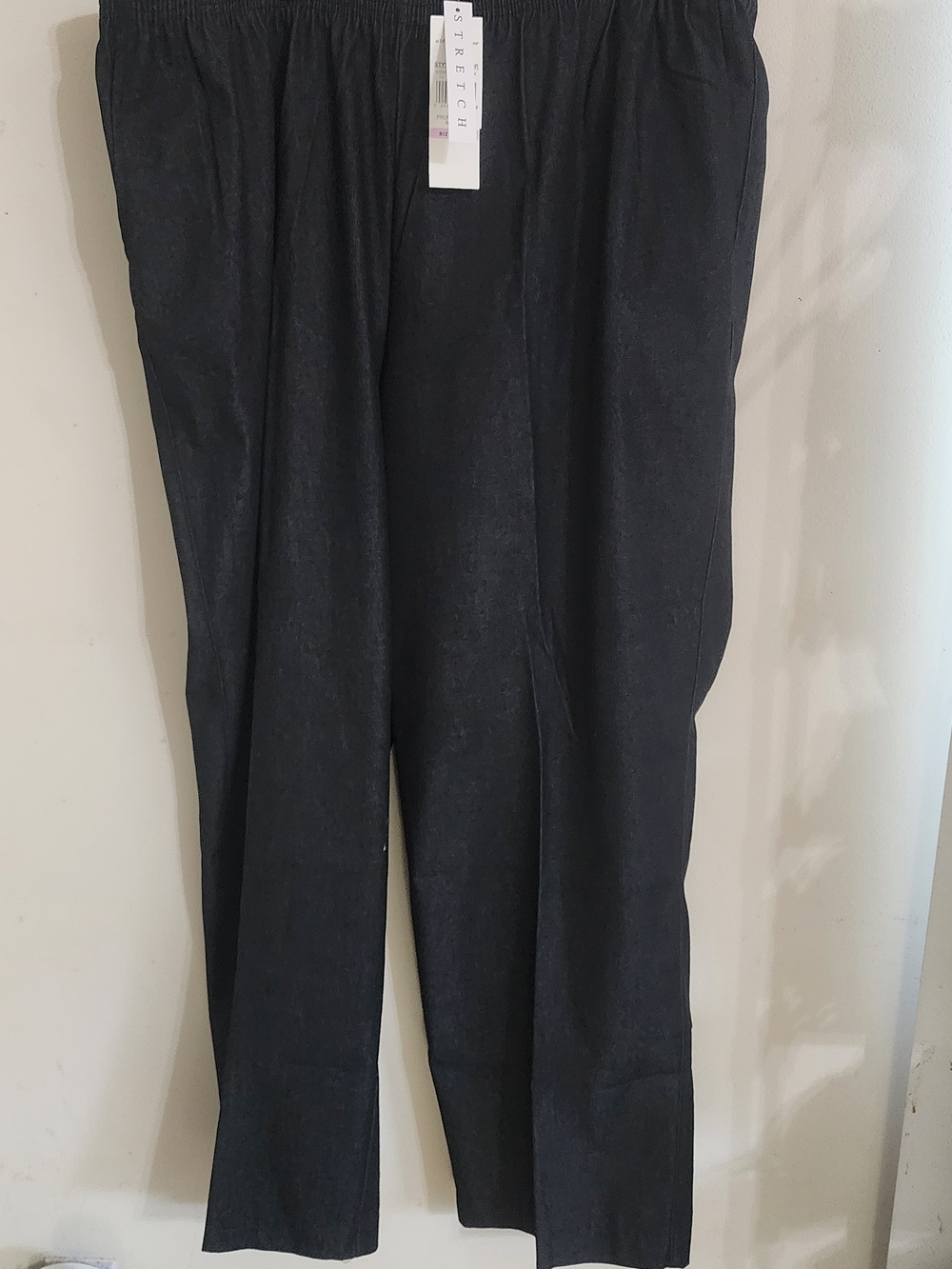 NWT Alfred Dunner Black "Classics" Stretch Pants, Size 22W